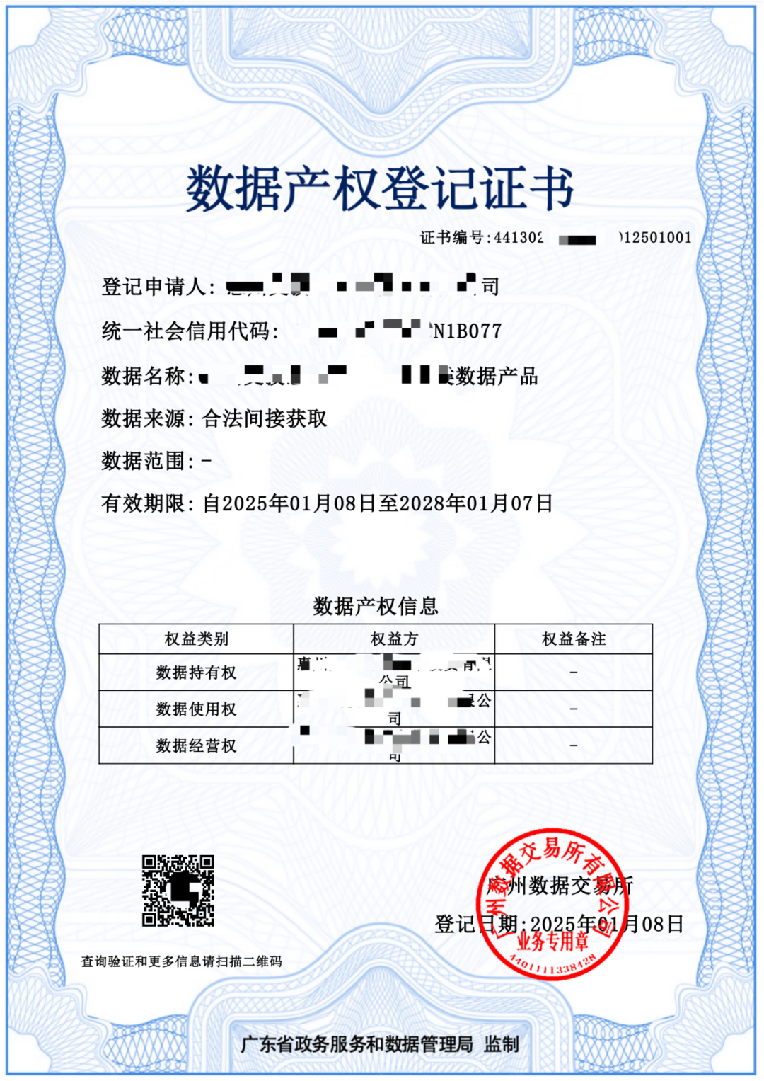 喜讯！惠州交投惠泊车公司斩获多张数据产权登记证书(图1)